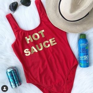 Red Swimsuit One Piece